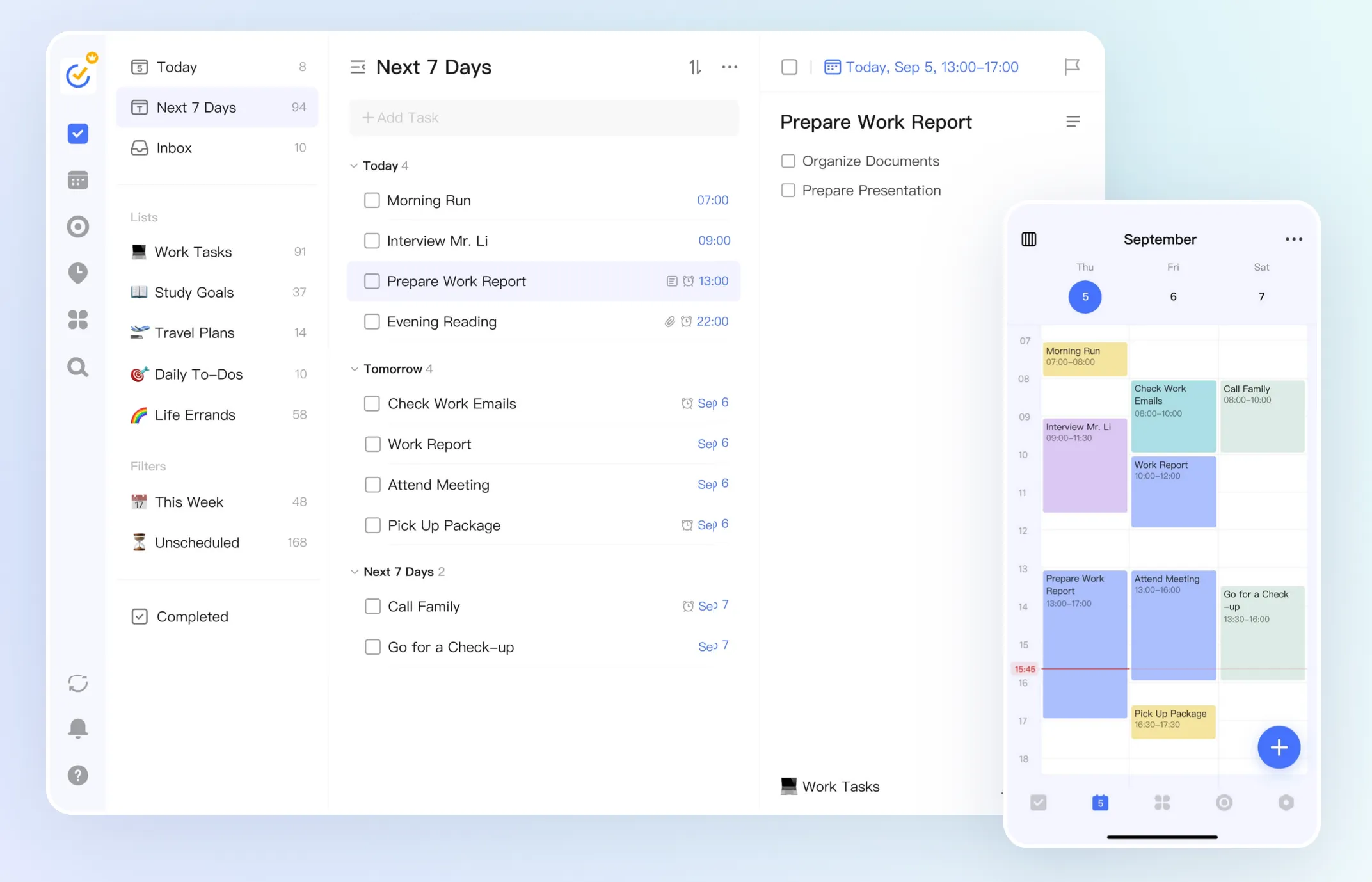 TickTick app interface